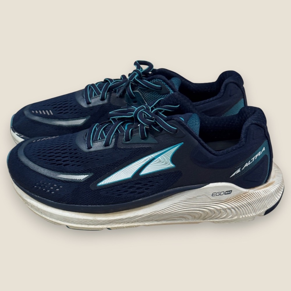 Altra Paradigm 6 Running Shoes Navy Blue Green Zero Drop Women Size 9.5